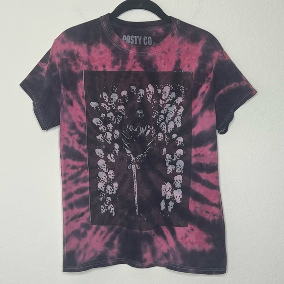 Posty Co Post Malone Hollywood’s Bleeding Tour Tie Dye Unisex T-Shirt - Picture 2 of 7